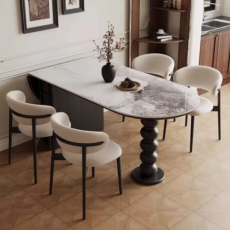 Minimalist Nordic Dining Tables Designer Funny Modern Wooden Table De Cuisine Extendable Luxury Esstisch Furniture Home