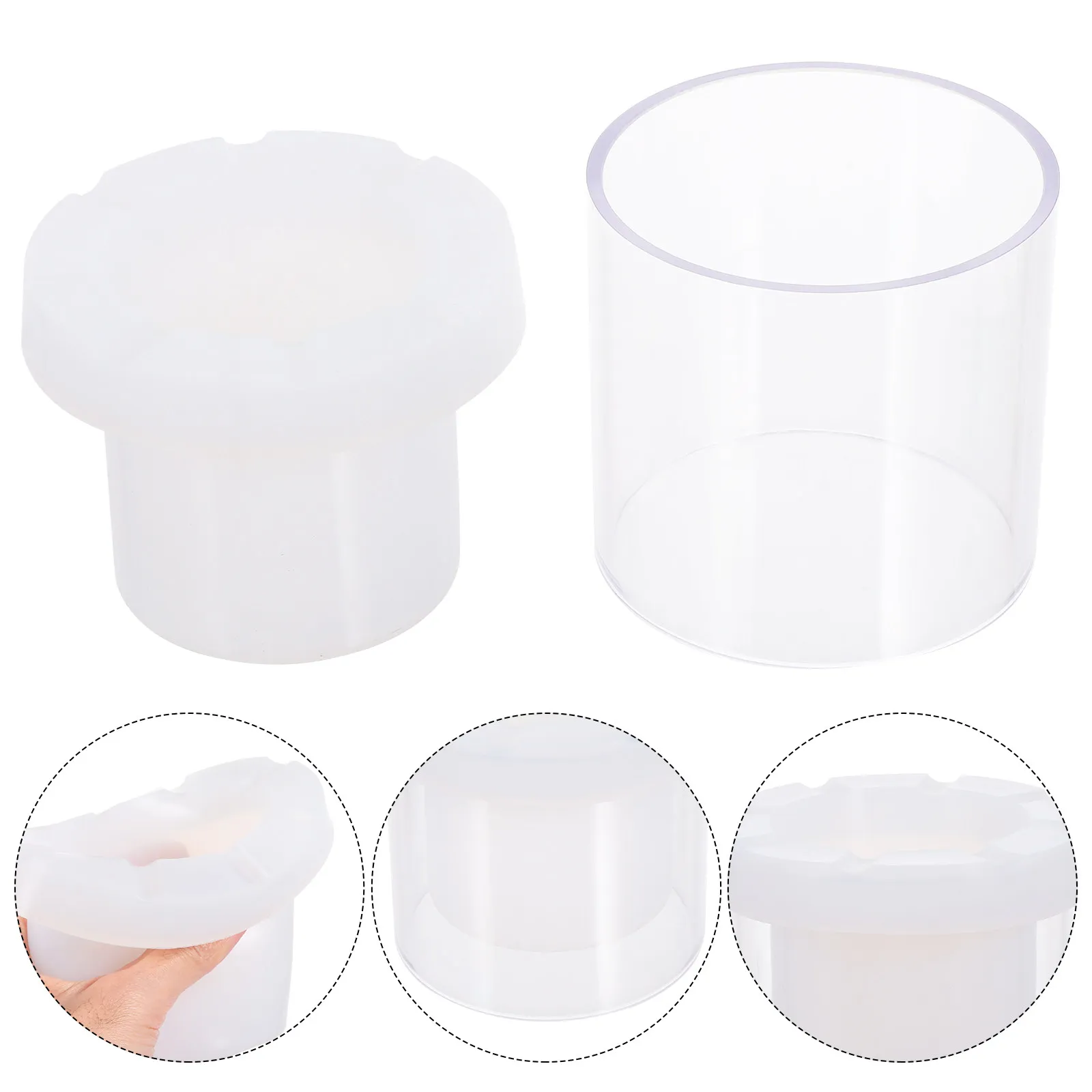 

Набор для творчества: пластиковые формы и силиконовые элементы для изготовления ароматических свечей, декоративных украшений и принадлежностей для ароматерапии