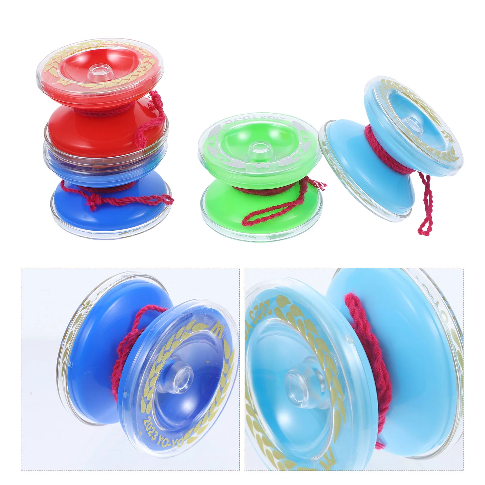 

10 Pcs Yo-yo Responsive Trick Yoyo Ball Bearing Clutch Beginner Kid Mini Balls Children Luminous