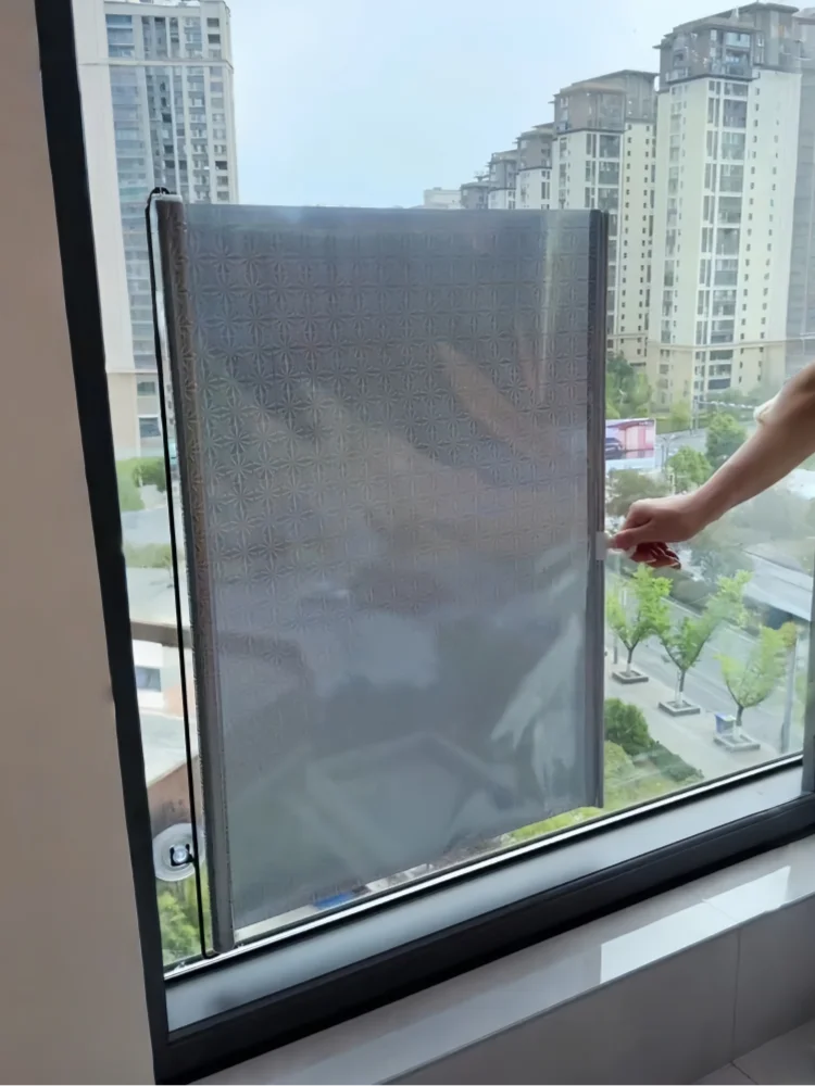 

Теплоизоляционная солнечная занавеска для кухни, балкона, офиса, установка на присоске, внутренняя рулонная штора из ПВХ-материала