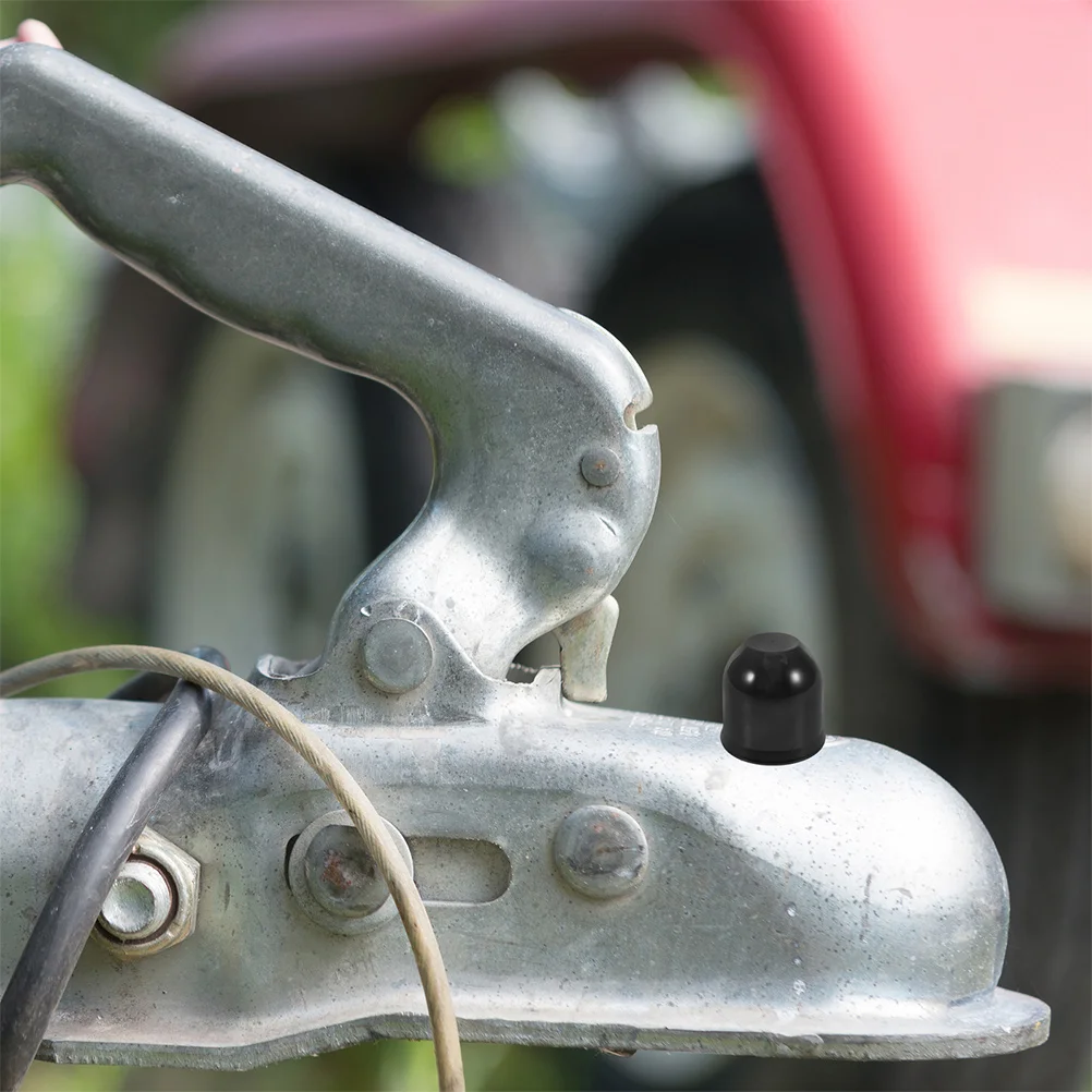 

2Pcs Trailer Ball Cap Durable Plastic Hitch Cover for Boat RV Waterproof Protector Longlasting Truck Hitch Ball Cap