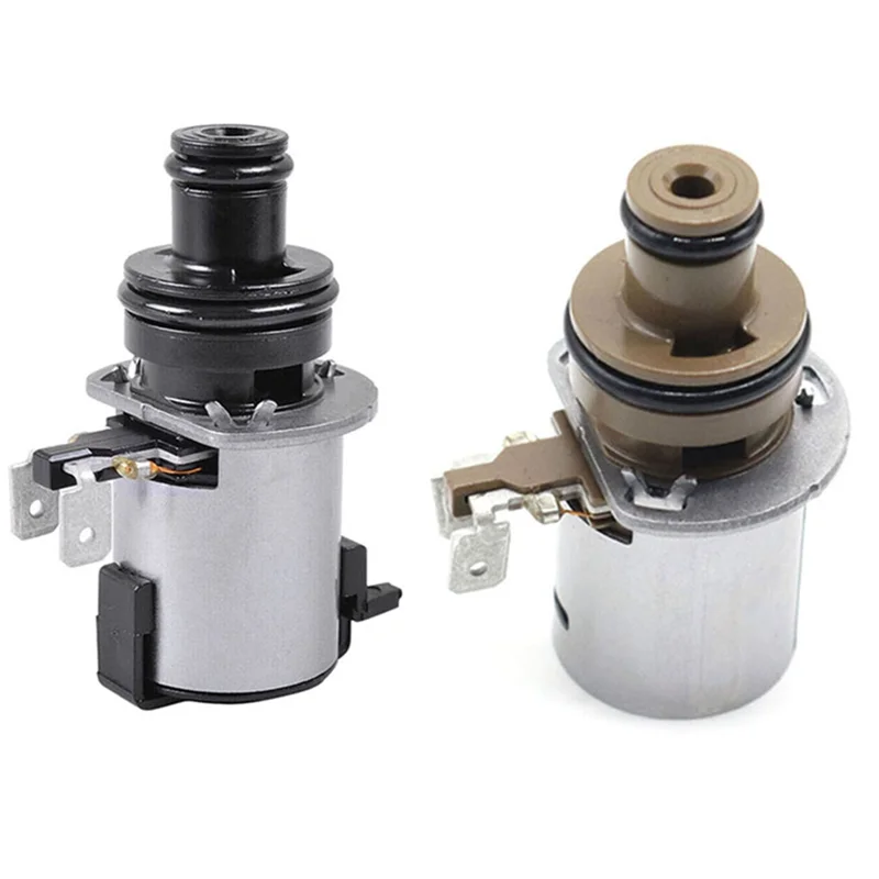 2PCS Torque Converter Lock-Up Solenoid 3.4-3.7Ω 12.2Ω-13.2Ω for Lineartronic CVT TR580 TR690 Part