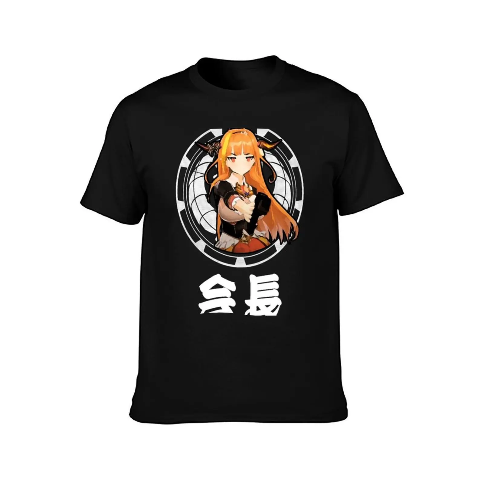 Kiryu Coco Kaichou T-Shirt Summer Casual Cotton Tee Oversized Streetwear Tops Vintage Graphic Print Loose Fit Short Sleeve