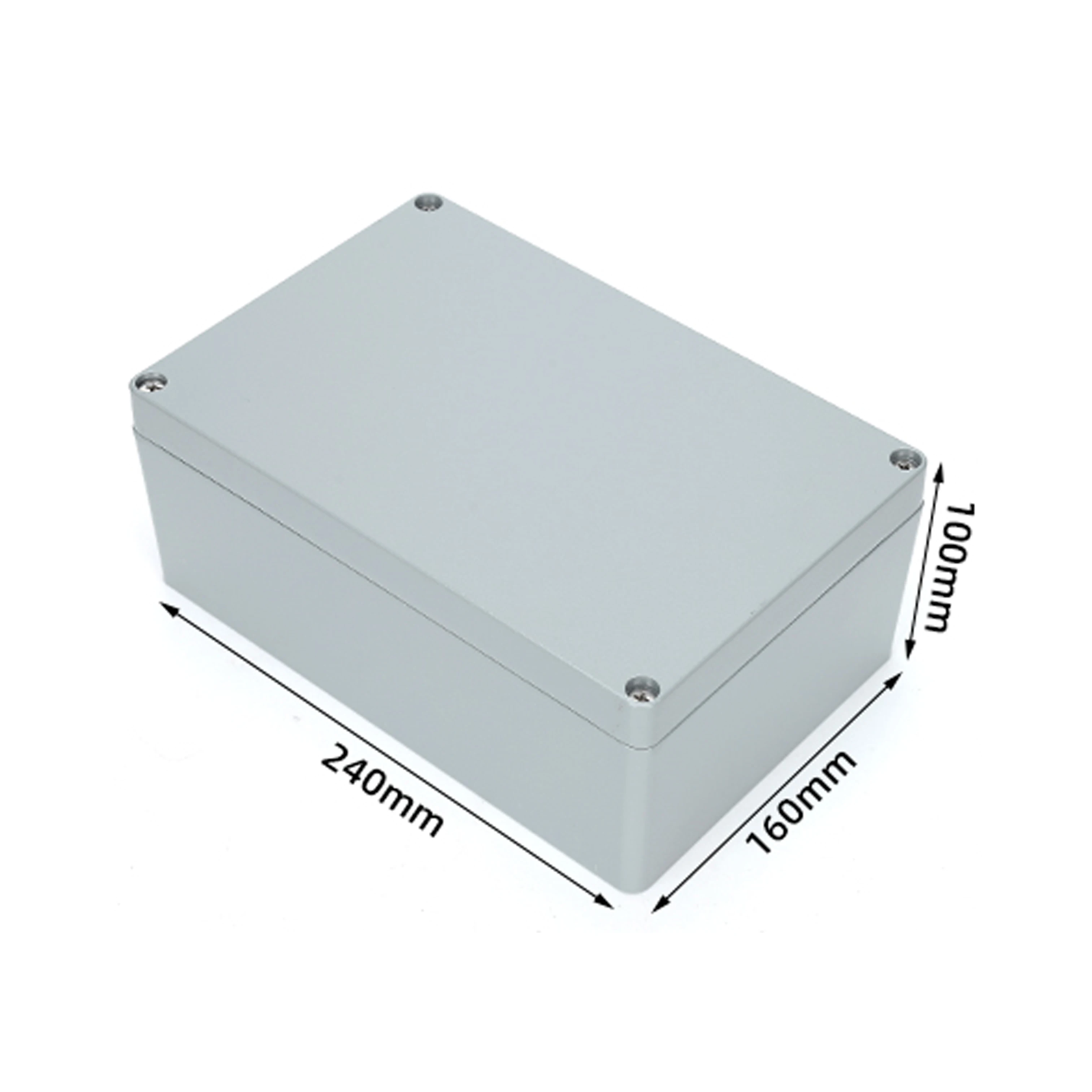 240*160*100mm IP66 Cast Aluminum Waterproof Electrical Terminal Enclosure for Outdoor Power Connection and Signal Distribution