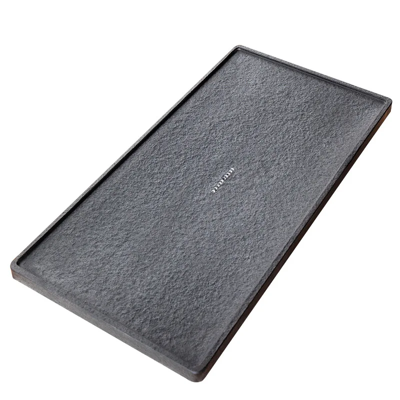 Natural Ebony Stone Tea Tray Home Simple Size Tea Table Stone Modern Living Room Kung Fu Tea Set Tray Home Gift