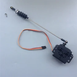 For RC Model Boat Metal Steering Gear Servo Bracket Stainless Steel Pull Rod Ball Joint Kit DIY Upgrades Parts