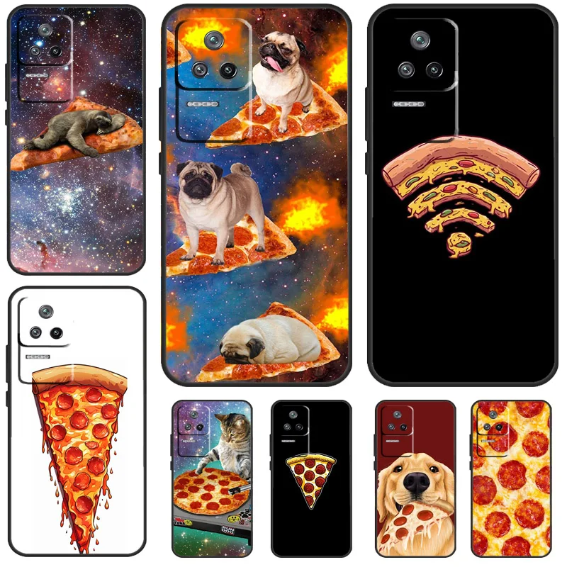 Pizza Food Bacon Cheese Case For Xiaomi POCO M6 Pro X3 X5 X6 Pro F3 F5 M5s Mi 14 Pro 13 13T 11T 12T 12 Lite Cover