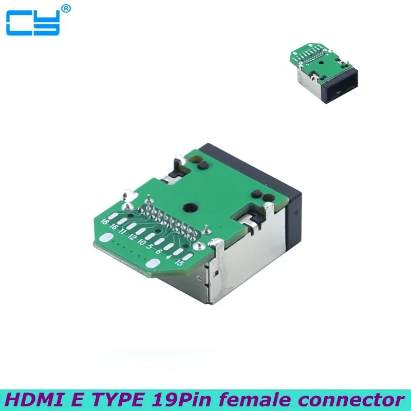 HDMI E TYPE 19Pin Female Head 90 Degree PCB Board Used for High Definition Connector Production of Finished Wire Harness