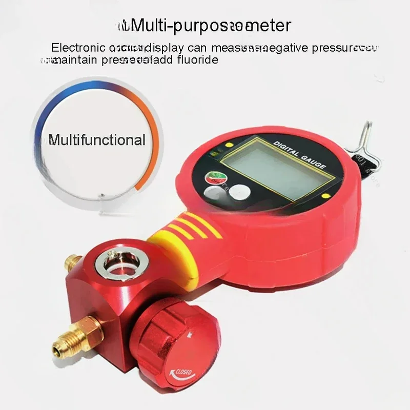 WK-6881L/H C Digital Manifold Gauge Refrigeration Tester High Air Conditioning Low Pressure Meter