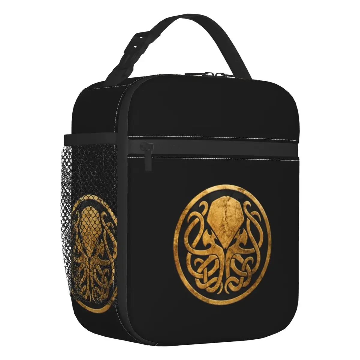 Call Of Cthulhu Lovecraft Portable Lunch Boxes Women Waterproof Cooler Thermal Food Insulated Lunch Bag Kids School Children