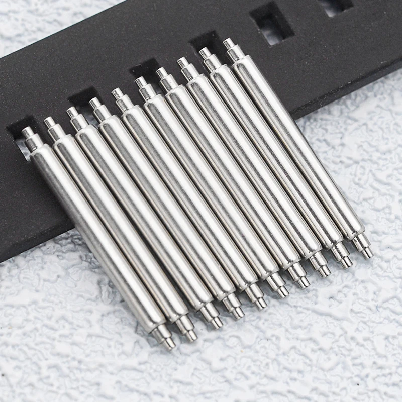 Barra de resorte de acero inoxidable de 2,5mm de diámetro, alfileres de enlace para la serie SKX007, barras de resorte gordo de buceo, herramienta apta para correa de reloj de 18mm/22mm