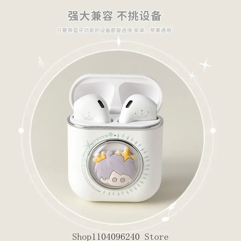 

Love and Deepspace Xavier Anime Cosplay with Hints Voice Android General Ear Clip Type Wireless Bluetooth Earphones Student