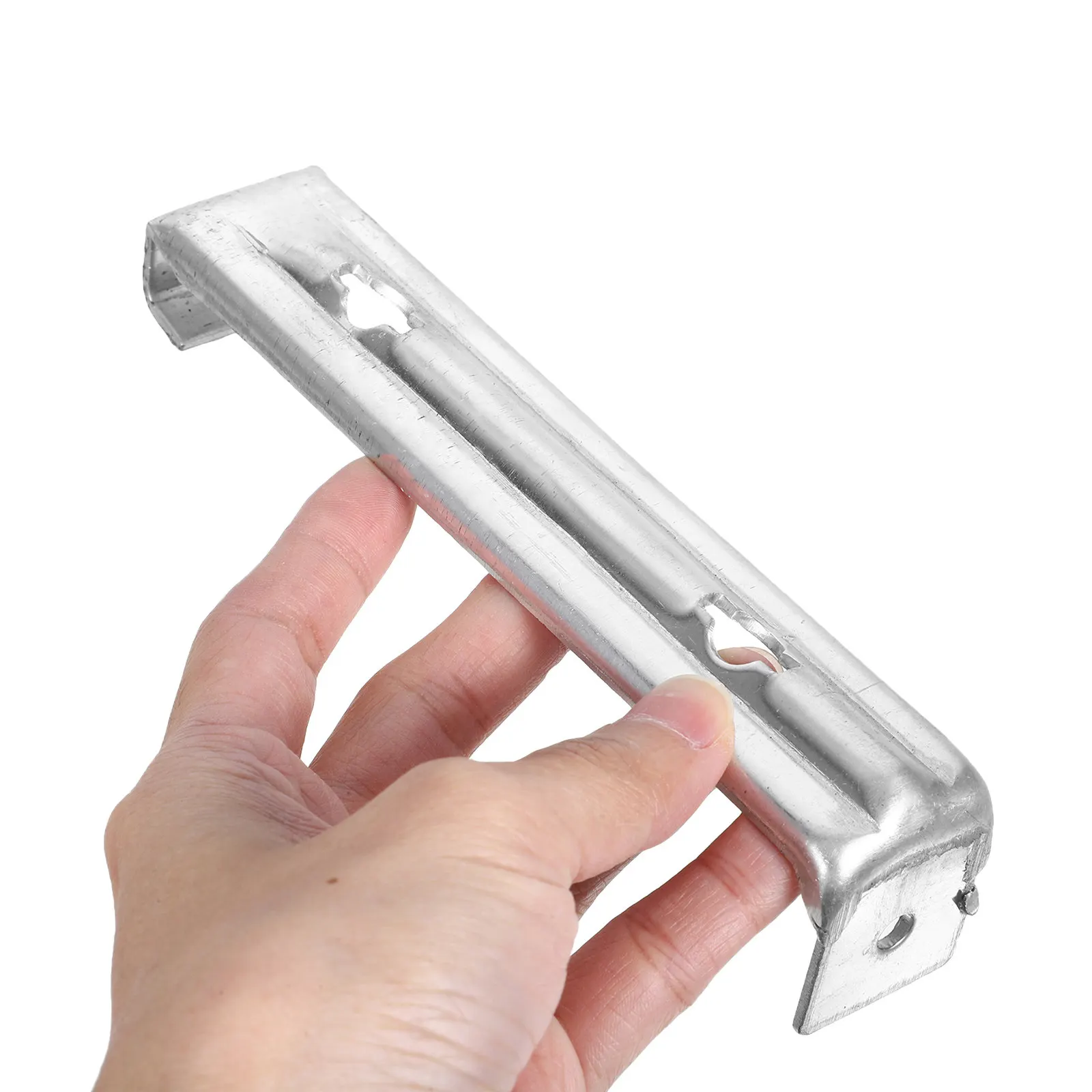 3Pcs Aluminum Rain Gutter Brackets Lightweight Roof Gutter Support Hanger Replacement Mounting Hardware Clip
