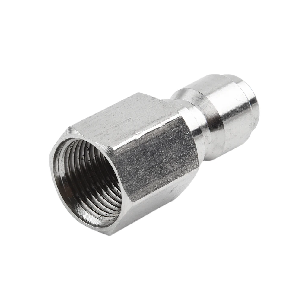 

Parts Coupler Plug Pressure Washer Brass+Stainless Steel Connectors Coupling Male G3/8 To 3/8/ 14.8mm To 3/8 1pcs