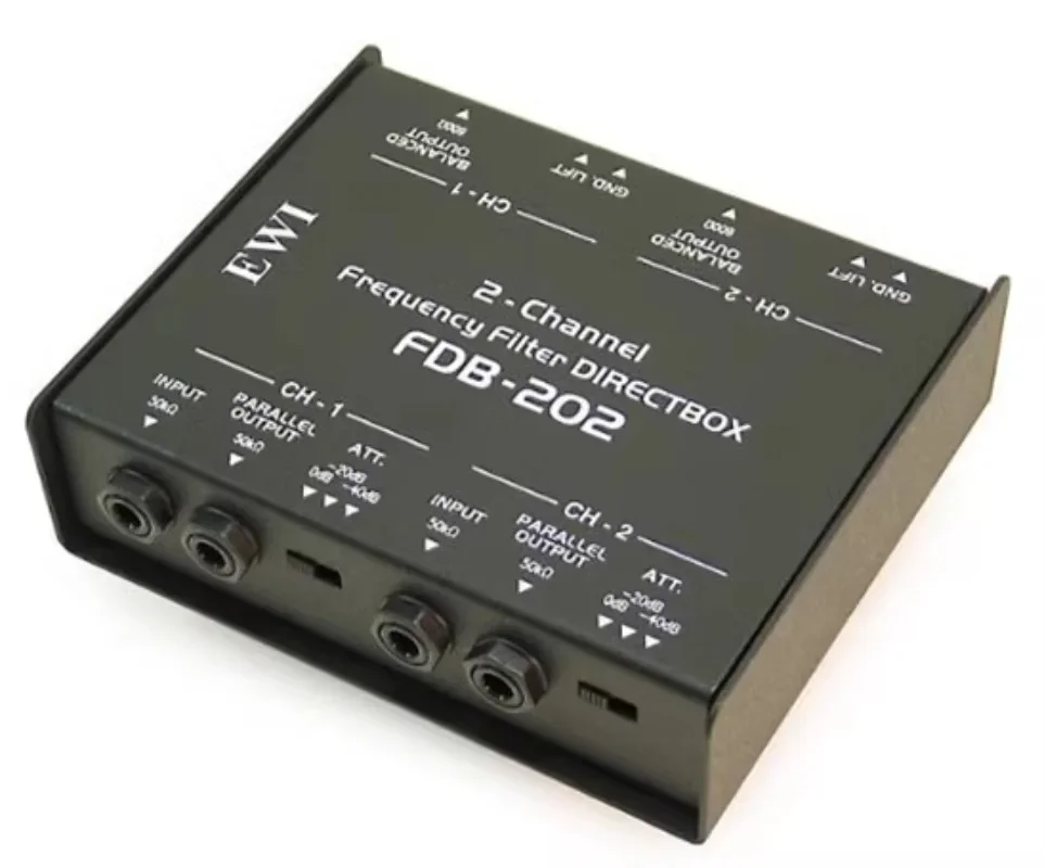 FDB-202 Dual Channel Passive Passive Control DI Box Angry Tuner