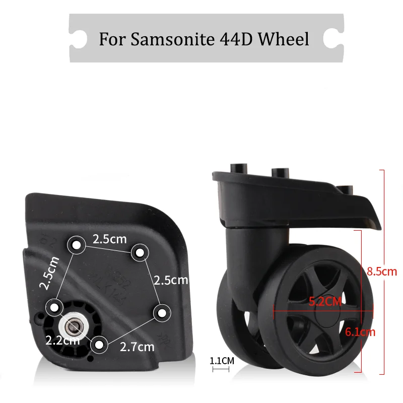 

Suitable For Samsonite 44D Universal Wheel Silent Wheel Luggage Anti-wear Wheels Replaceable Wheels Flexible Rotation Wheels