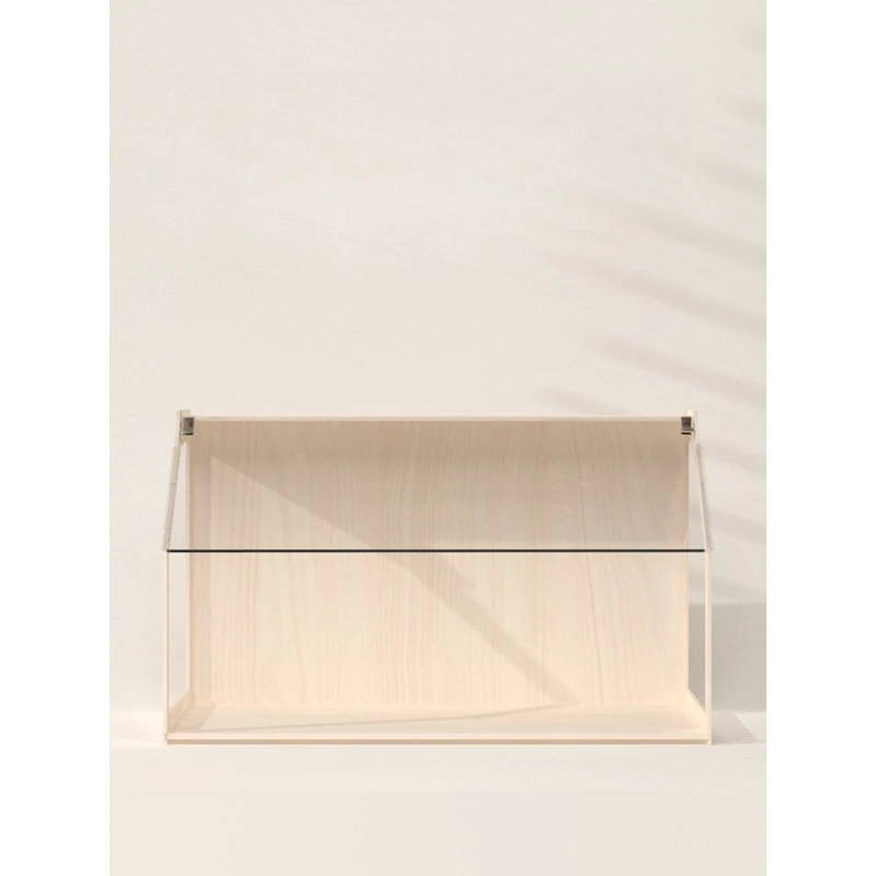Open the door Wooden cage Hamster cage Golden bear room Macaroni glass landscaping Rutin chicken feeding box