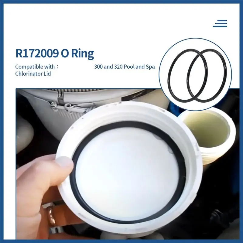 PZHI R172009 O-Ring Replacement for Pentair Model 300/320 Pool Spa Chlorinator Lid, 6 Pack, Durable Rubber Seal, Leak-Proof