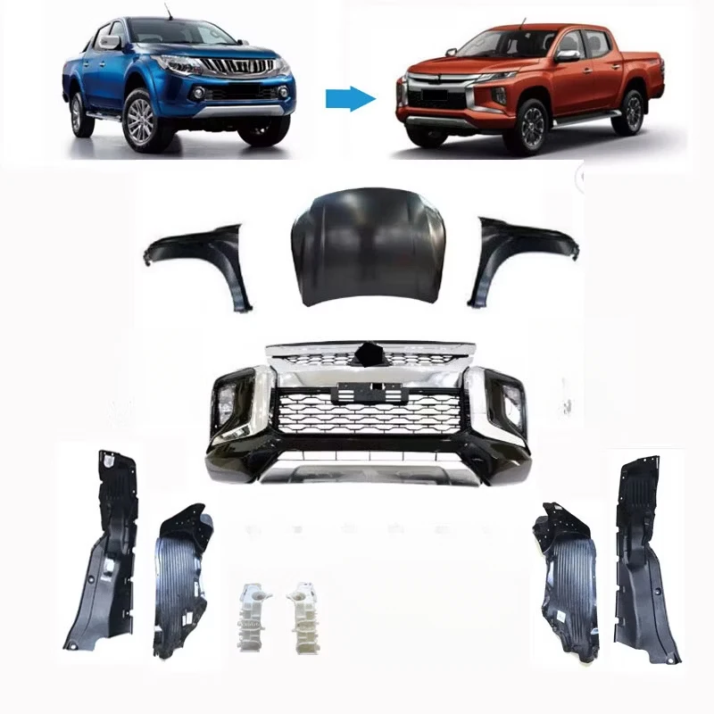

High Quality Durable Rear Bumper Compatible with Triton L200 2015 to 2019+ Direct Fit Car Accessories
