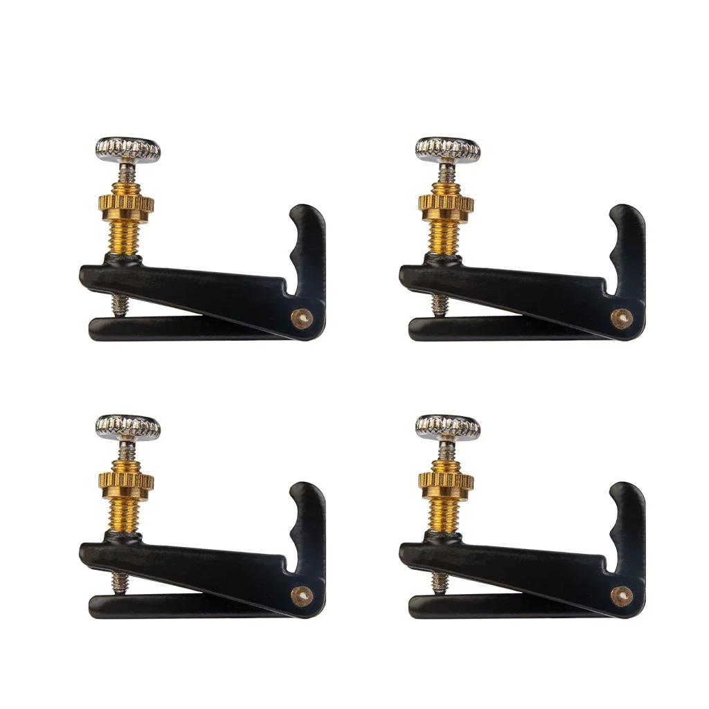 4PCS Violin Fine Tuning Tuners Adjuster  String Tailpieces For 4/4 3/4 Size o Fiddle  Use B/C/G SET