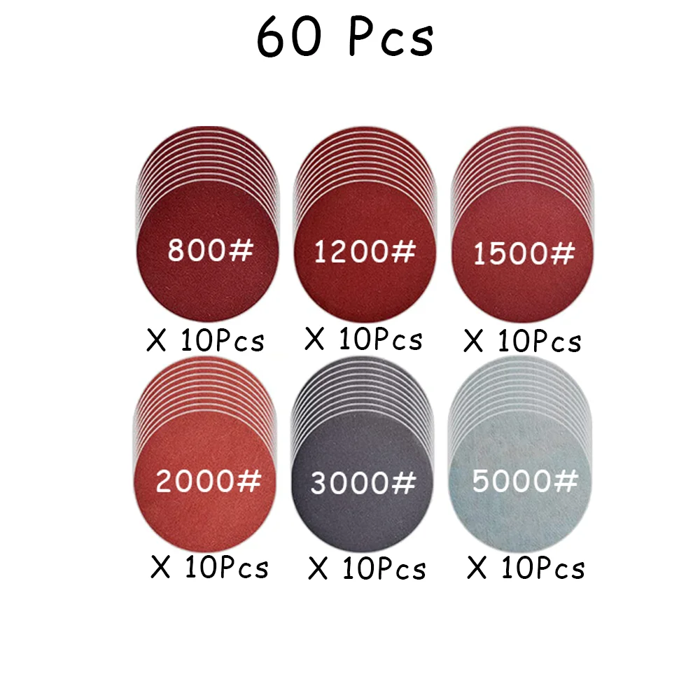 15-65 Stuks Auto Koplamp Reparatie Restauratie Kit 3 Inch 75 Mm Schuurplaat Waxen Spons Schuurpad voor Polijsten En Schuren