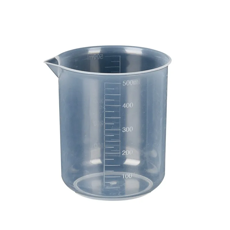 Plastic beaker experimental equipment 510 25-1000 ml laboratory stoichiometric cup with scale scale and handle baking beaker