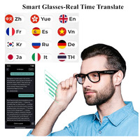 AI Smart Glasses Translate Real Time Language Translator for Bluetooth Call Remote Music Meeting Assistant Translator Sunglasses