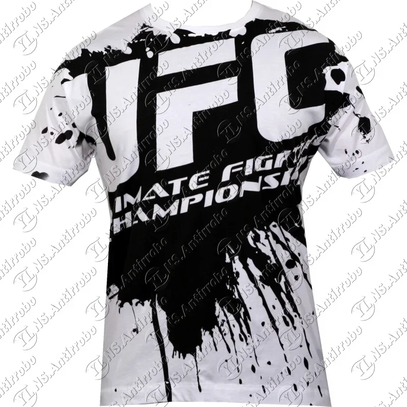 

UFC Fighting Sanda Men's Sports Top 3D Printed Round Neck T-shirt Summer New Fitness Running Speed Dry Sweat Absorbing T-shirt