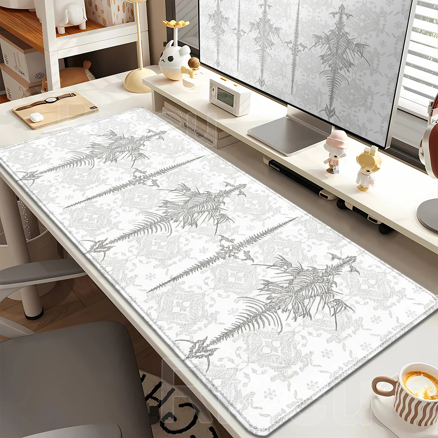 Bone Art Desk Mat Large Size Rubber Mousepad XXL Gothic Symbol Anti-slip Mouse Pad Computer PC accessories Gaming Keyboard Mat
