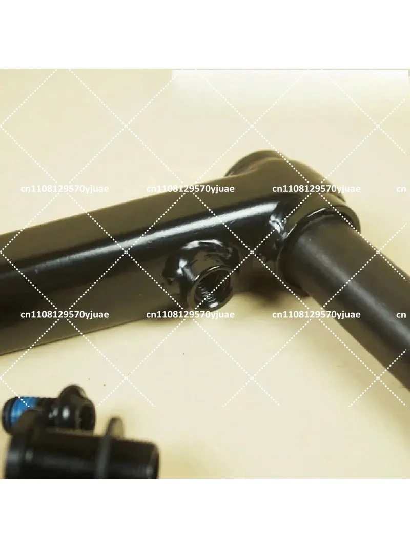 BMX Crank 165mm 48 Spline 22mm Spindle Right Drive Aluminum Alloy Dust Cover Black for Street Bike