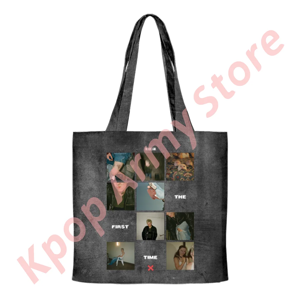 The Kid Laroi The First Time 2024 Tour Merch Tote New Logo Shoulder Bags Unisex Fashion Casual Canvas Bag