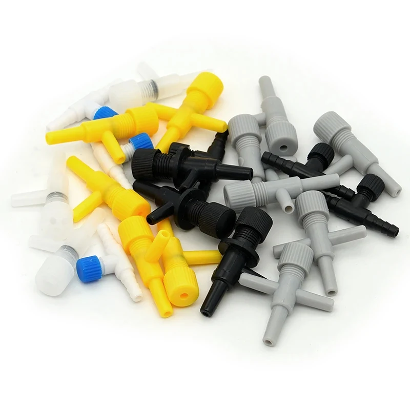 Air Micro Flow Control Valve 4mm/4.5mm/5mm/6mm/8mm/10mm Elbow Valve 4mm Tee Valve Air Volume Regulator for Air Pump