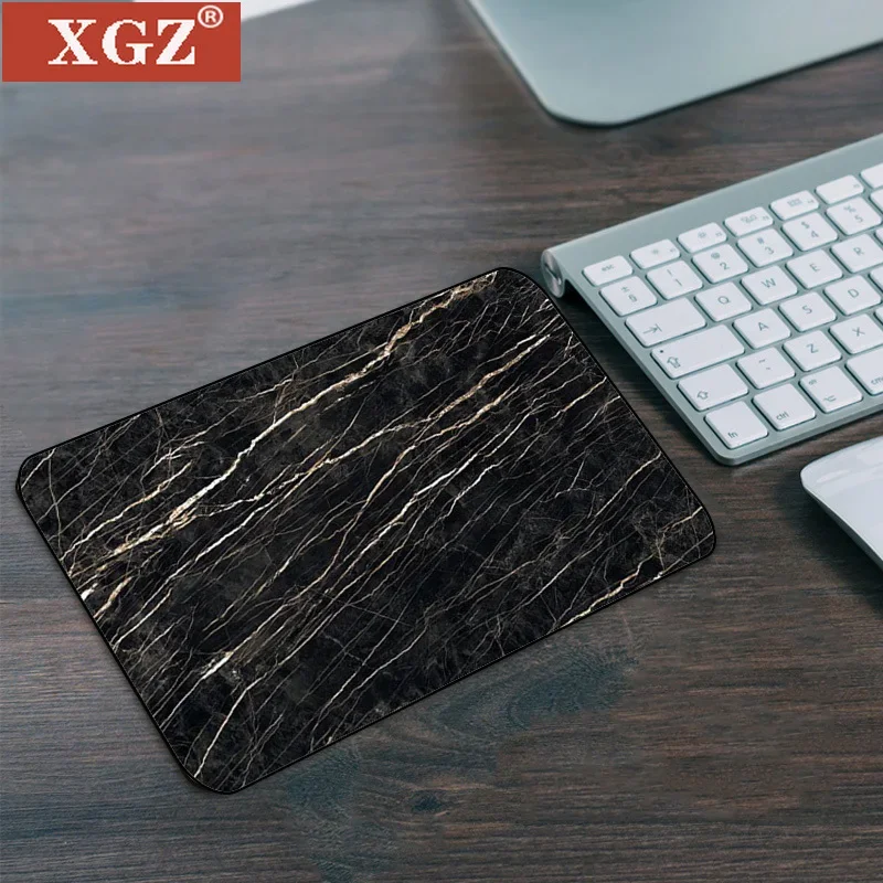 

XGZ Rectangular Texture Abstract Marble Rubber Non-slip Laptop Mouse Pad 22x18cm Gamer Desk Maus Accessories Peripherals