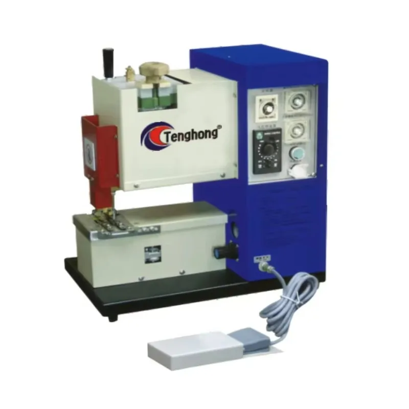 Tenghong TH-216B Automatic Hot Melt Zipper Four-Side Coating Gluing Machine for Boot Shoemaking