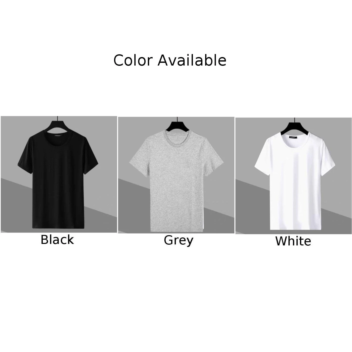 Fashion Men Round Neck Solid Summer Short Sleeve Basic T-Shirts Casual Slim Fit T Shirt Tee Top Male Clothes