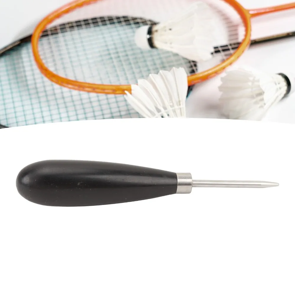 

Прямое шило для натягивания ракетки из нержавеющей стали, легкий инструмент для натягивания ракетки из сандалового дерева, инструмент для натягивания ракетки