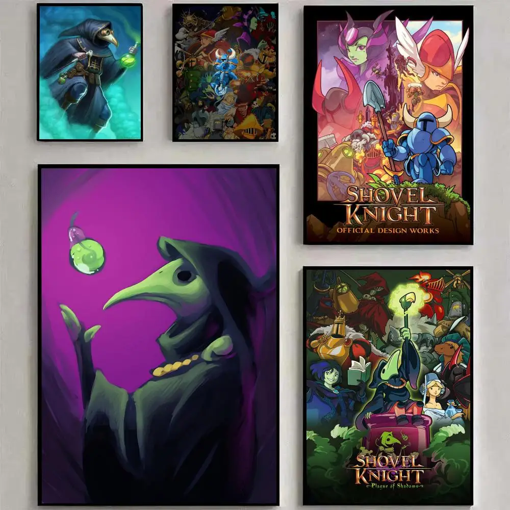 S-Shovel K-Knight Plague Of Shadows Poster HD Prints Painting Wall Art For Living Room Home Bedroom Decoration
