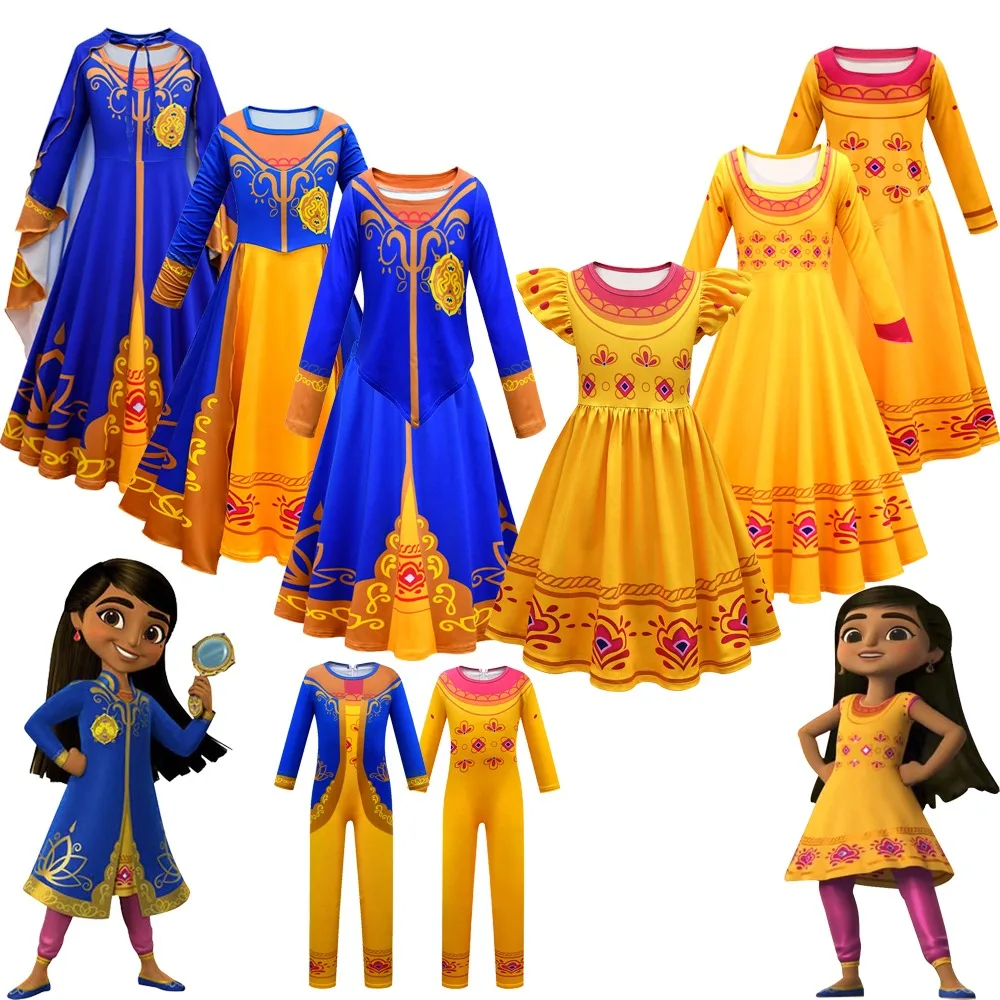 ميرا رويال المحقق الاطفال تأثيري فتاة الأميرة فستان بتصميم حالم هالوين الفتيات فستان عيد الميلاد وعباءة ازياء لملابس الحفلات