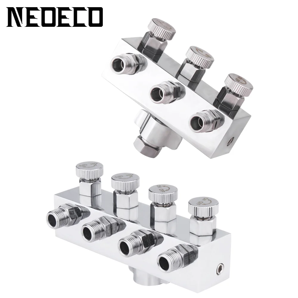 

Painting Spray Gun Airbrush Air Hose Adapters Splitter Accessories With 1/4" BSP Female Inlet +1/8" BSP Male Air Outlet NEOECO