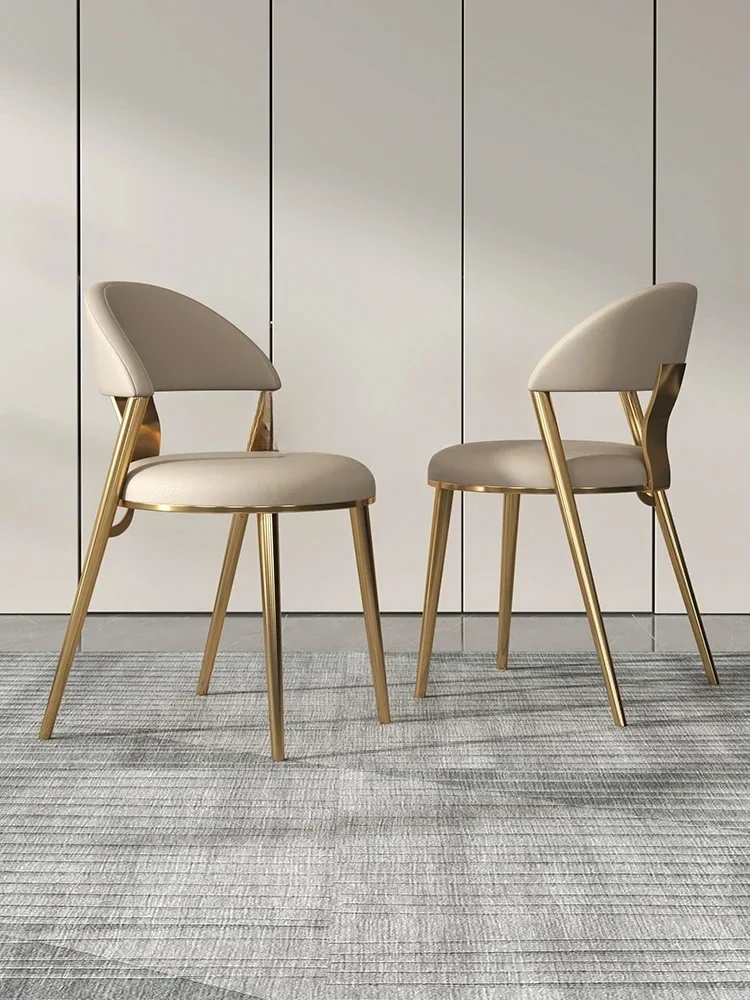 كرسي طعام فاخر خفيف حديث بسيط للمنزل الترفيهي البراز مسند الظهر شقة صغيرة مطعم الشمال نمط كرسي الأثاث #1