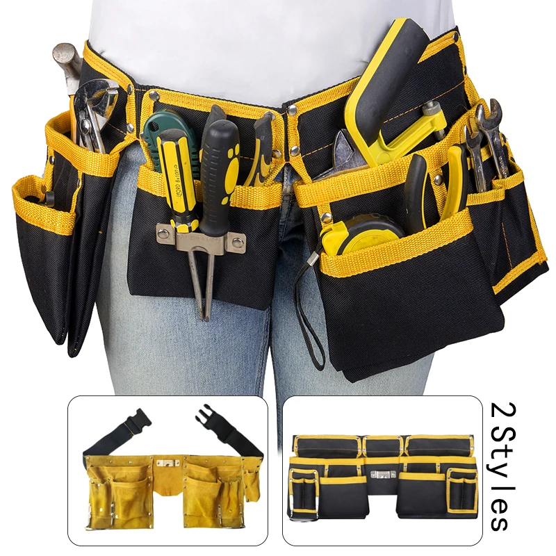 

Multi-functional Electrician Tools Bag Oxford Cloth Carpenter Waist Pouch Belt Storage Holder Organizer Garden Tool Waist Packs