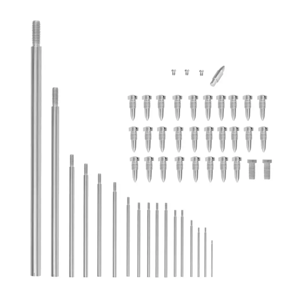 Peças de reparo de sax superior, haste rosqueada, parafuso cônico, substituição de música de unhas