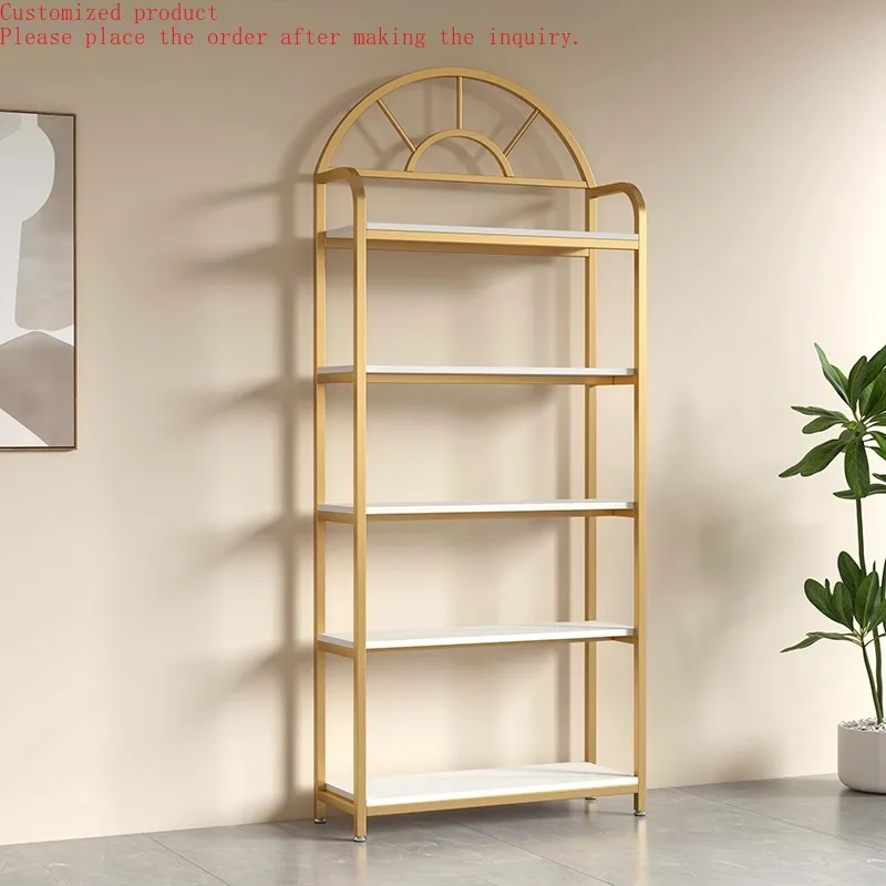 

Custom.Luxury Light-Embellished Multi-Functional Multi-Layer Storage Rack Display Cabinet for Beauty Salons for Cosmetic Display
