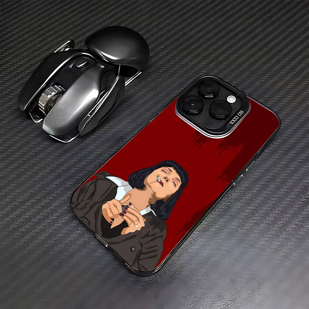 Fashion Pulps Fictions Phone Case For iPhone 16e 16 15 14 13 12 11 mini Pro Max X XR XSMAX 8 7 Plus Anti Fall Matte Back Cover view 6
