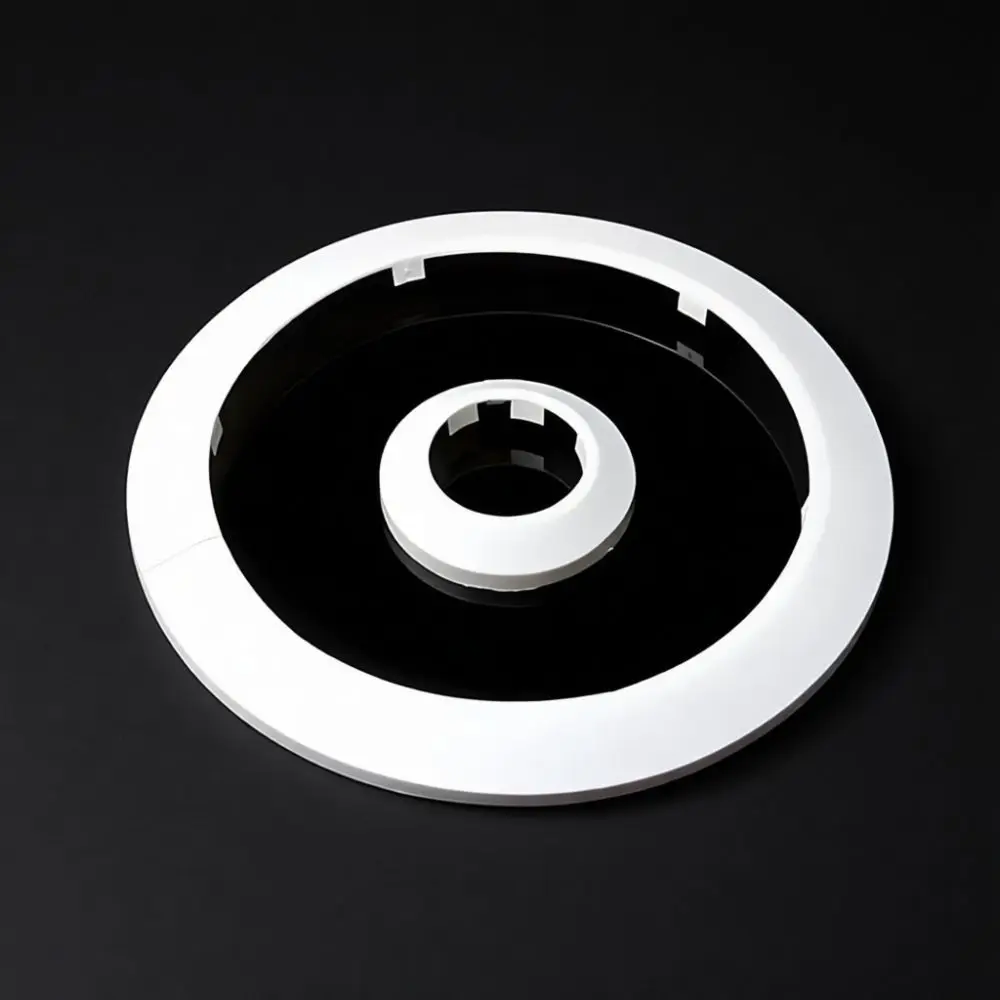 Detachable Wall Cover Plate For Plumbing Pipes Gas Water Drain Hole Decorative Ornament Snap On Installation Pipe Fitting