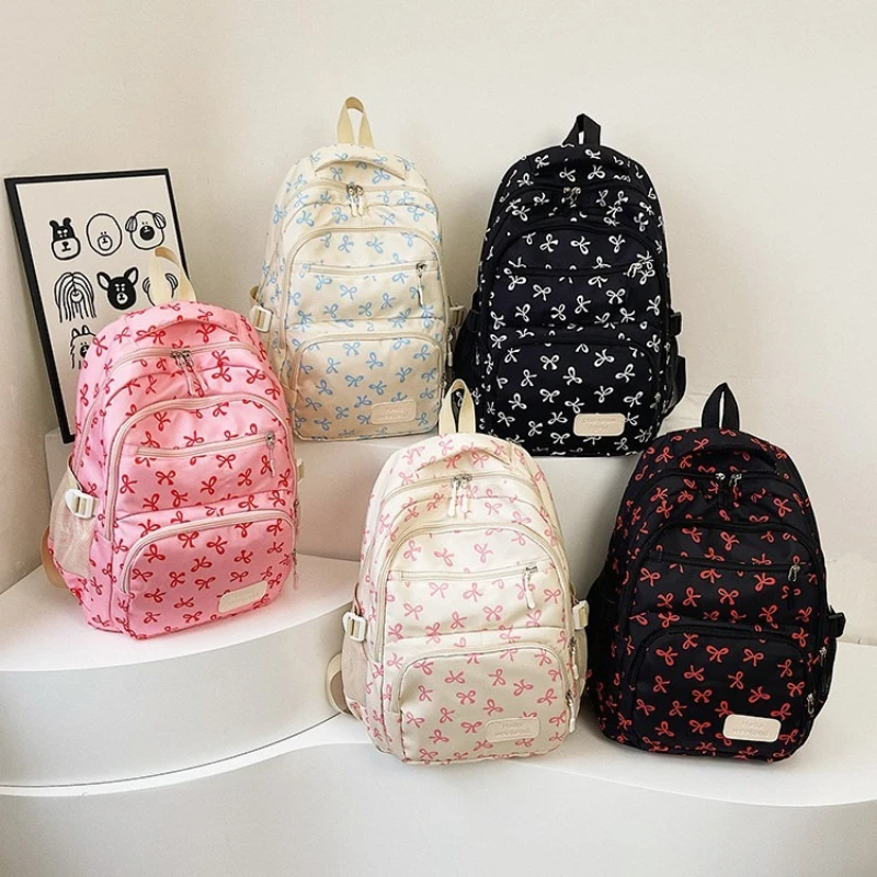 New Three-piece Bag Female College Student Schoolbag Large-capacity Backpack Leisure Travel Fashion Versatile Backpack Backpack