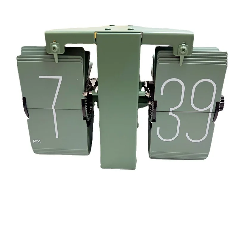 Page turning clock Living room desktop clock Simple automatic mechanical page turning clock