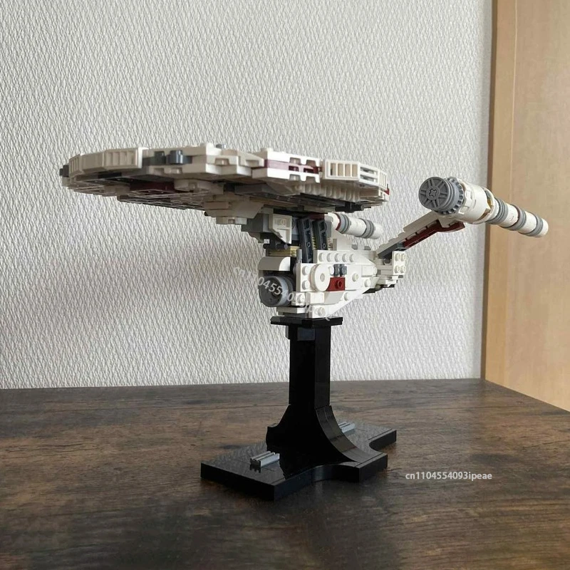 ミュウ USS エンタープライズ NCC-1701 宇宙船ビルディングブロック DIY 宇宙戦争軍事戦闘モデルカスタムパズル教育玩具キッズギフト