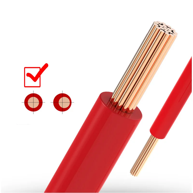 color soft copper wire chinese flexible cable 8/10/121/14/16/18/19/20awg BVR 0.5/0.75/1/1.5/2.5/4/6/10MM2 PVC insulation