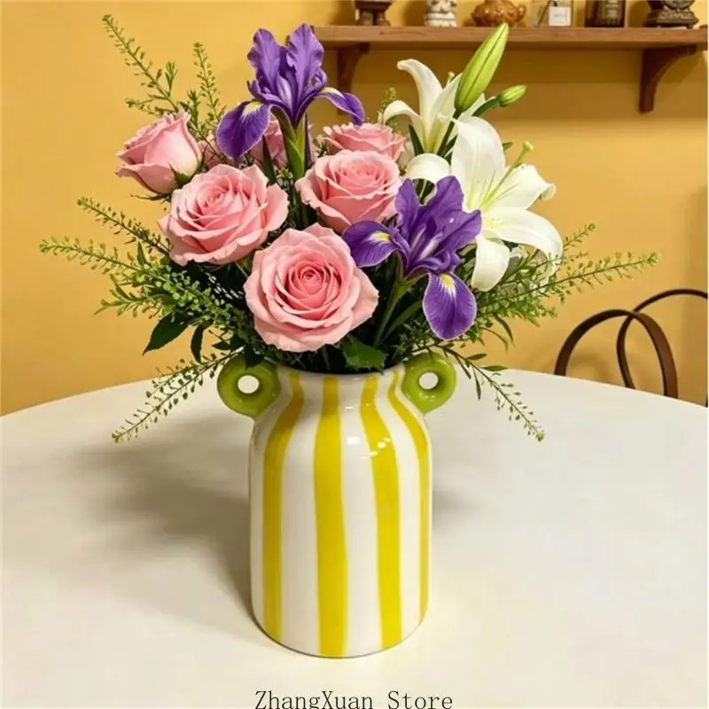 Decorative flower display piece for desk styling and shelf use 3XUF